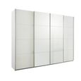 Beluga Extra Sliding Wardrobe - 271cm - 4 Door - Alpine White & White High Gloss