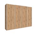 Rauch Beluga Extra 271cm 4 Door Sliding Wardrobe - Artisan Oak