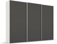 Beluga Extra Sliding Wardrobe - 316cm - 3 Door - Alpine White & Graphite