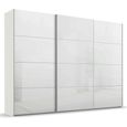 Beluga Extra Sliding Wardrobe - 316cm - 3 Door - Alpine White & White High Gloss