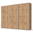 Rauch Beluga Extra 316cm 3 Door Sliding Wardrobe - Artisan Oak