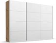 Beluga Extra Sliding Wardrobe - 316cm - 3 Door - Artisan Oak & Alpine White