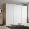 Beluga Extra Sliding Wardrobe - 316cm - 3 Door - Artisan Oak & Alpine White
