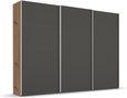 Beluga Extra Sliding Wardrobe - 316cm - 3 Door - Artisan Oak & Graphite