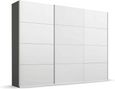 Beluga Extra Sliding Wardrobe - 316cm - 3 Door - Graphite & Alpine White