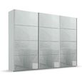 Beluga Extra Sliding Wardrobe - 316cm - 3 Door - Silk Grey & Silk Grey Glass