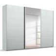 Beluga Extra Sliding Wardrobe - 316cm - 3 Door - Mirror - Silk Grey