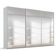 Beluga Extra Sliding Wardrobe - 361cm - 3 Door - Mirrored - Silk Grey