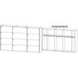 Beluga Extra Sliding Wardrobe - 361cm - 3 Door - Alpine White & White High Gloss