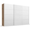 Beluga Extra Sliding Wardrobe - 361cm - 3 Door - Artisan Oak & Alpine White