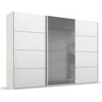 Rauch Beluga Extra 361cm 3 Door Sliding Wardrobe with Grey Mirror - Alpine White
