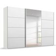 Beluga Extra Sliding Wardrobe - 361cm - 3 Door - Mirror - Alpine White