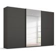 Beluga Extra Sliding Wardrobe - 361cm - 3 Door - Mirror - Graphite