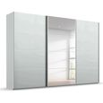 Beluga Extra Sliding Wardrobe - 361cm - 3 Door - Mirror - Silk Grey