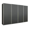 Beluga Extra Sliding Wardrobe - 361cm - 4 Door - Graphite