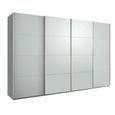 Beluga Extra Sliding Wardrobe - 361cm - 4 Door - Silk Grey
