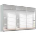 Beluga Extra Sliding Wardrobe - 406cm - 3 Door - Mirrored - Silk Grey