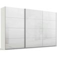Beluga Extra Sliding Wardrobe - 406cm - 3 Door - Alpine White & White High Gloss