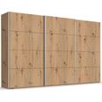 Beluga Extra Sliding Wardrobe - 406cm - 3 Door - Artisan Oak