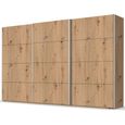 Beluga Extra Sliding Wardrobe - 406cm - 3 Door - Artisan Oak