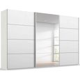 Beluga Extra Sliding Wardrobe - 406cm - 3 Door - Mirror - Alpine White