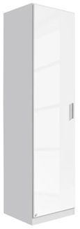 Rauch Celle 47cm White Gloss Wardrobe - LH Door