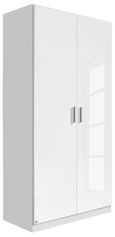 Rauch Celle 91cm White Gloss 2 Door Wardrobe