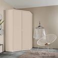 Rauch Celle Matt 117cm 2 Door Corner Wardrobe - Champagne