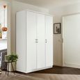 Celle Wardrobe - 136cm - 3 Door - Alpine White
