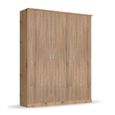 Celle Wardrobe - 136cm - 3 Door - Artisan Oak & Sonoma Oak