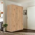 Celle Wardrobe - 136cm - 3 Door - Sonoma Oak & Artisan Oak