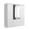 Celle Wardrobe - 181cm - 4 Door - Combi - Alpine White