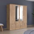 Celle Wardrobe - 181cm - 4 Door - Combi - Artisan Oak & Sonoma Oak