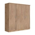 Celle Wardrobe - 181cm - 4 Door - Artisan Oak & Sonoma Oak