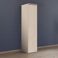 Rauch Celle Matt 47cm 1 LH Door Wardrobe with Drawer - Champagne