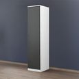 Rauch Celle Matt 47cm 1 RH Door Wardrobe - Alpine White and Metallic Dark Grey