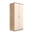 Celle Wardrobe - 91cm - 2 Door - Sonoma Oak & Champagne
