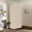 Celle Wardrobe - 91cm - 2 Door - Champagne - 4 Drawer