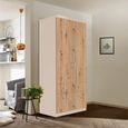 Celle Wardrobe - 91cm - 2 Door - Champagne & Artisan Oak - 4 Drawer & Extras