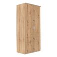 Celle Wardrobe - 91cm - 2 Door - Sonoma Oak & Artisan Oak - 4 Drawer & Extras