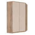 Rauch Celle Super 117cm 2 Door Corner Wardrobe - Sonoma Oak and Champagne