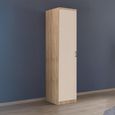 Rauch Celle Super 47cm 1 LH Door Wardrobe - Sonoma Oak and Champagne