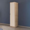 Rauch Celle Super 47cm 1 RH Door Wardrobe - Sonoma Oak and Champagne