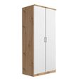 Rauch Celle Super 91cm 2 Door Wardrobe - Artisan Oak and Alpine White