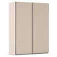 Rauch Contido 162cm 2 Door Sliding Wardrobe with Extras - Champagne