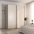 Rauch Contido 181cm 2 Door Sliding Wardrobe with Extras - Champagne