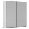 Rauch Contido 201cm 2 Door Sliding Wardrobe with Extras - Silk Grey