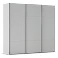 Rauch Contido 242cm 3 Door Sliding Wardrobe with Extras - Silk Grey