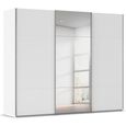 Rauch Contido 271cm 3 Door Sliding Mirror Wardrobe with Extras - Alpine White