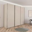 Rauch Contido 271cm 3 Door Sliding Wardrobe with Extras - Champagne